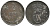 ДАНИЯ 2 ЭРЕ 1889 КРИСТИАН IX (1863-1906) KM 793.1 бронза 34-454