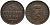 РЕЙС-ШЛЕЙЦ 3 ПФЕННИГА 1864 А, ГЕРЦОГ ГЕНРИХ LXVII (1854-1867) KM 70 медь 4529-712