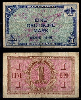 ФРГ 1 марка 1948 Pick 2 a бумага 8615-39-1-2