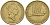 Новая Зеландия 2 доллара 1990 Елизавета II (1952-2022), большая белая цапля KM 79 алюминиевая бронза 51-4021