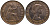 Великобритания 1 пенни 1966 Елизавета II (1952-2022) КМ 897, Spink 4157 бронза 115-444