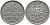 ФРГ 1 марка 1950 J, KM 110, J. 385 медно-никель 65-1215
