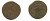 РОССИЯ 1 КОПЕЙКА 1757 медь 61-134