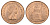 Великобритания 1 пенни 1967 Елизавета II (1952-2022) KM 897, Spink 4157 бронза UNC 4661-1011