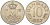 ДАНИЯ 10 ЭРЕ 1973 S;B, МАРГРЕТЕ II (1972-) KM 860.1 медно-никель 201-1233