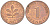 ФРГ 1 ПФЕННИГ 1987 J KM 105, J. 380 сталь плакированная медью 4181-664
