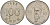 Южная Корея 100 вон 1988 Ли-Сунсин, корейский флотоводец KM 35.2 медно-никель 4511-942